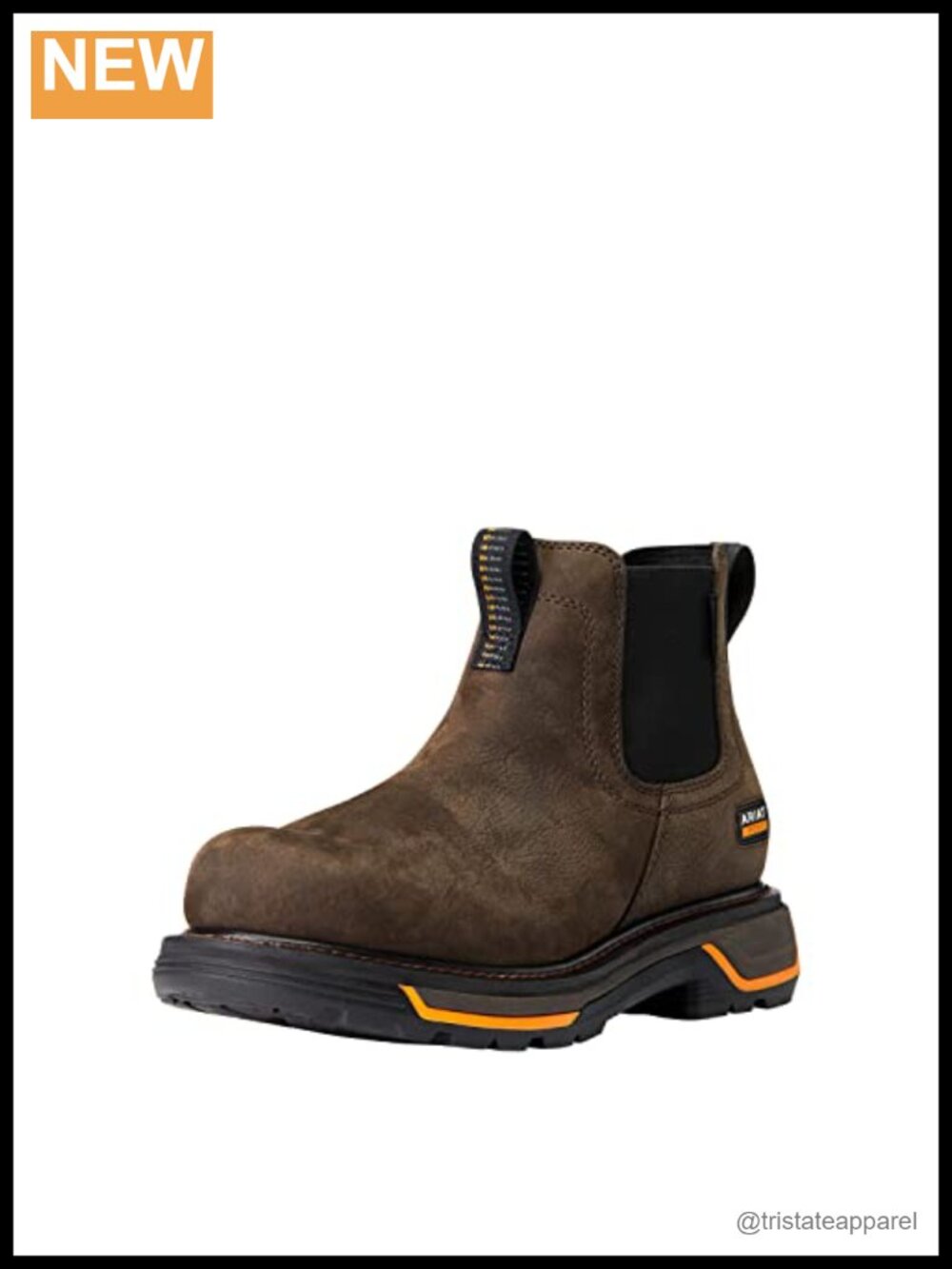 Waterproof Leather Work Chelsea Boot Durable Flex Round Toe Industrial